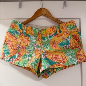Lilly Pulitzer Vibrant Floral High Waist Shorts